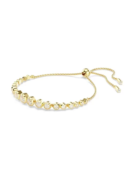 Swarovski Náramok zlatá / priehľadná