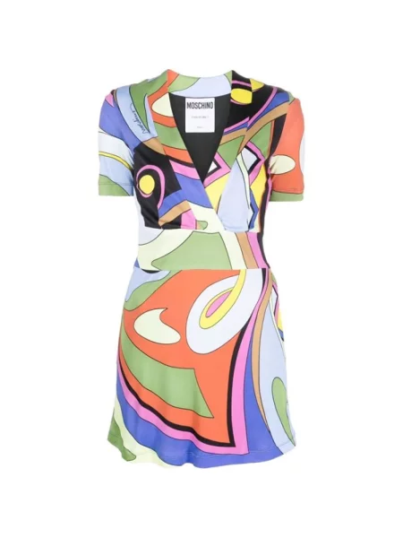 Wielobarwność mały sukienka mini Moschino