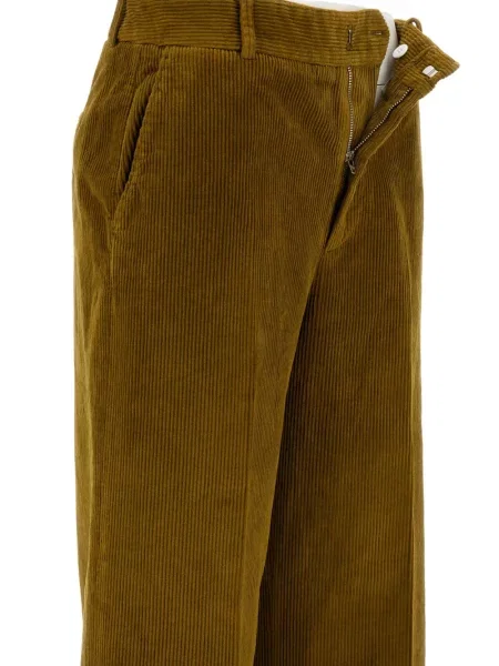 Pantaloni Cellar Door de catifea cord verde