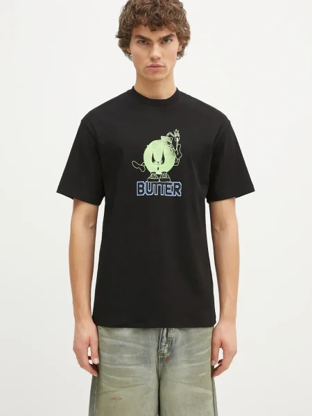 Тениска Butter Goods Bomb Tee с принт черно