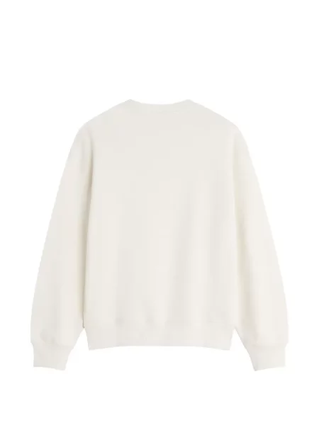 Hanorac Maison Kitsune cu imagine alb