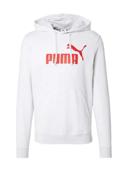 PUMA Hanorac sport ESS No. 1 roșu / amestacat alb