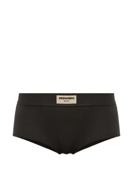 Kalhotky briefs Dsquared2 s autogramem černé