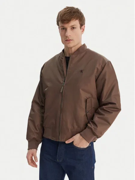 Calvin Klein Jeans Bomber jakna rjava