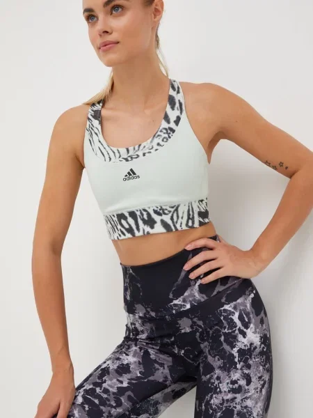 Sportovní podprsenka adidas Performance zelená