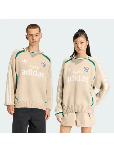 Svetr Adidas Originals béžový