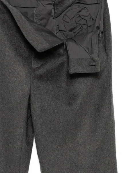 Pantaloni Juntae Kim cu model floral gri