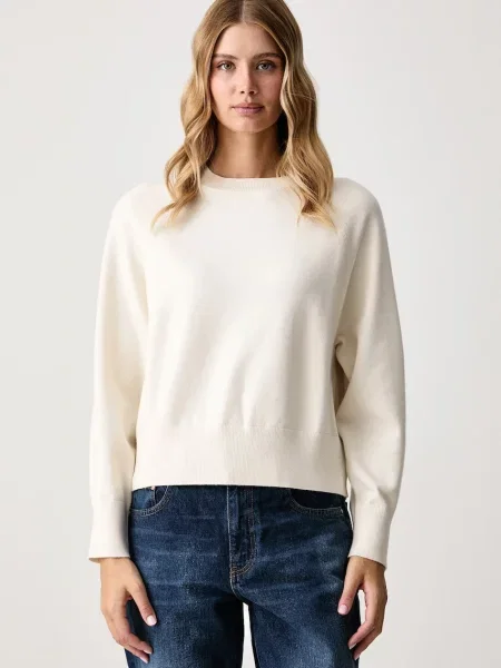 United Colors of Benetton pulover pentru femei cu vâscoză bej
