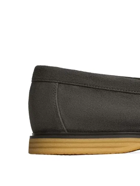 Pantofi loafer 12 Storeez din piele de căprioară gri