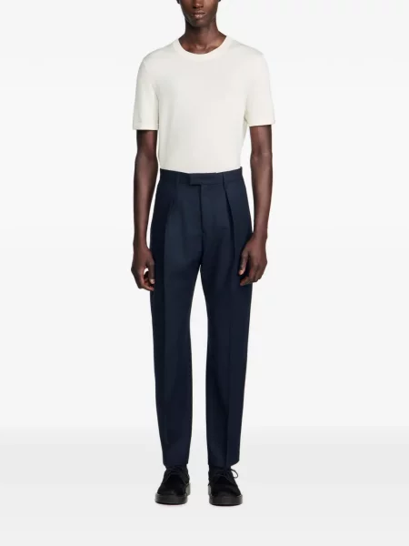 Pantaloni Sandro albastru