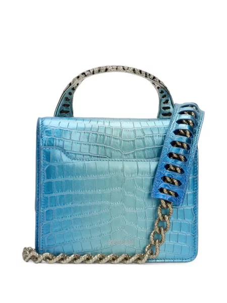 Geantă shopper Roberto Cavalli albastru