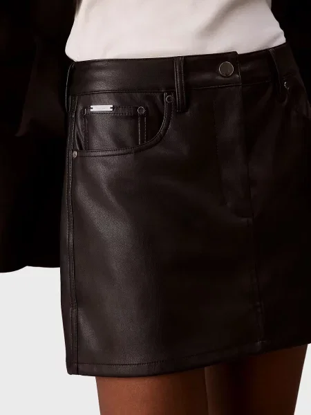 Джинсовая юбка Calvin Klein Jeans черная
