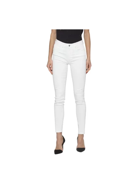 Skinny jeansy skinny Kocca beżowe