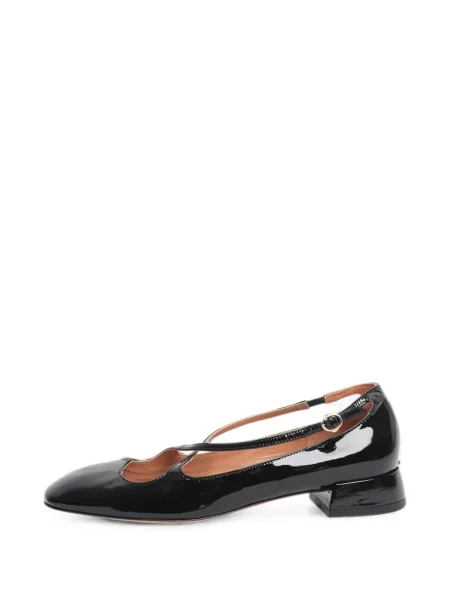 Pantofi cu toc A.bocca din piele cu bretele negru