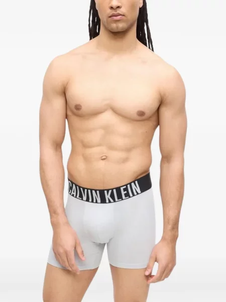 Boxeri Calvin Klein Underwear cu autograf negru