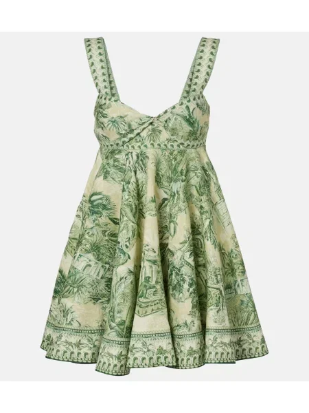 Rochie Alemais de in cu imagine verde