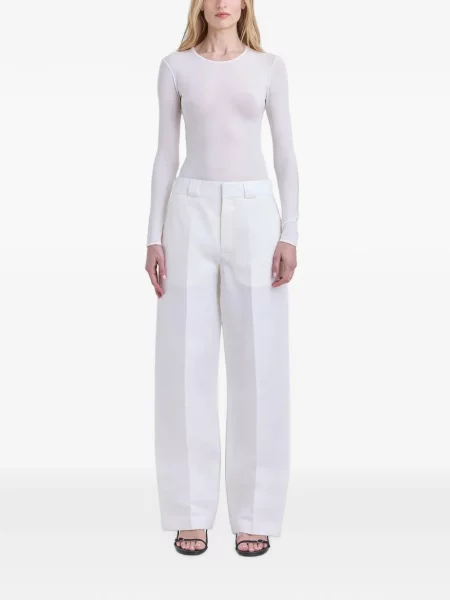 Pantaloni Fforme alb