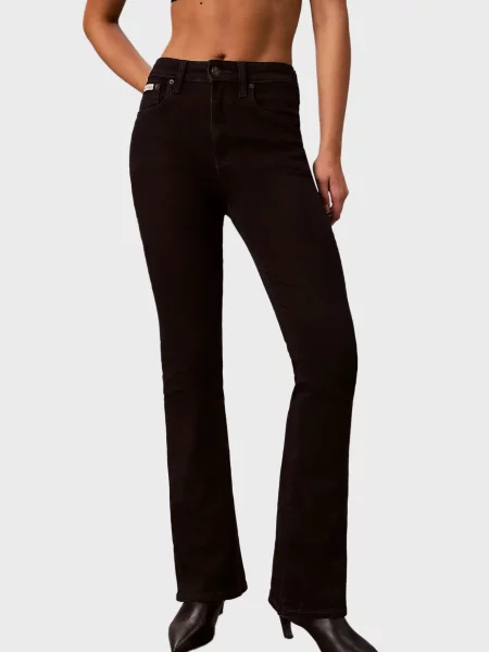 Джинси Calvin Klein Jeans з високою посадкою чорні