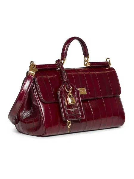 Torebka Dolce And Gabbana skórzana brązowa
