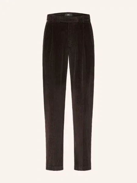 Cinque Kordové Kalhoty Ciservo Slim Fit tmavě hnědá