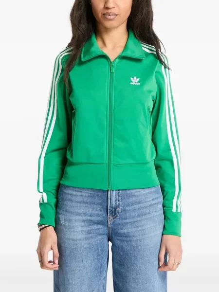 Hanorac Adidas cu autograf alergare evazat verde
