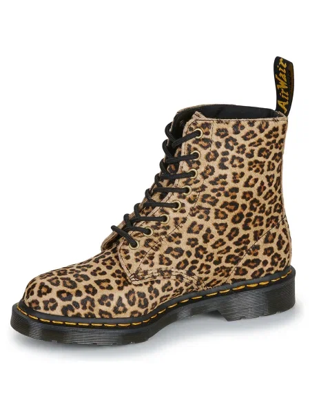 Pantofi Dr. Martens cu model leopard negru