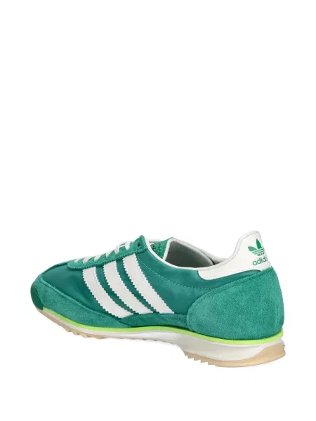 Велурен бягане топ Adidas зелено
