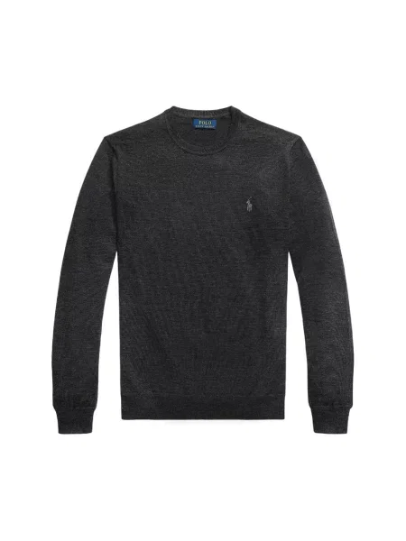 Dzianinowy sweter Polo Ralph Lauren szary