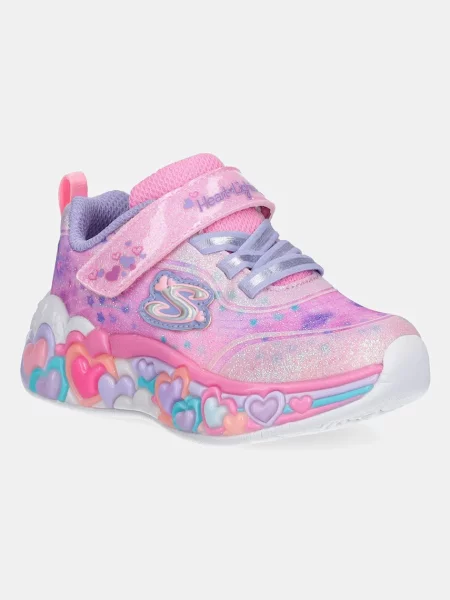 Skechers Detské tenisky ETERNAL HEART LIGHTS ružová