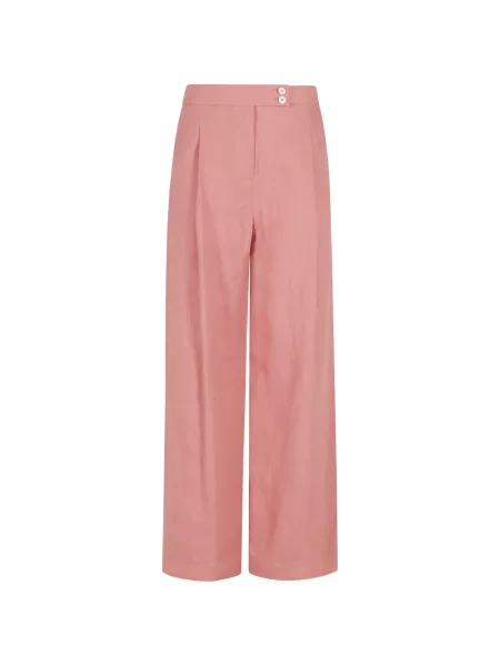 Pantaloni Eleventy plisate roz