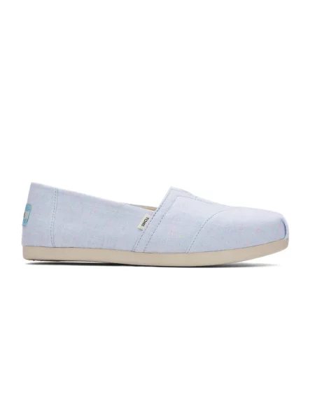 Toms Alpargata Light Blue Speckled Linene Wmn Kobiety Buty sportowe Toms Size: 4 niebieski