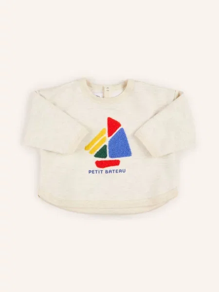 Petit Bateau Mikiny světle / červená / modrá šedá
