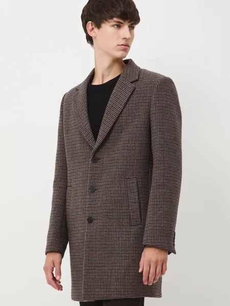 Шерстяное пальто Medicine коричневое