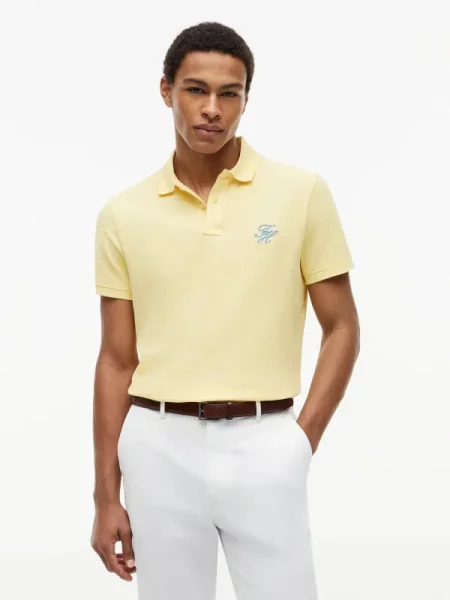 Tricou polo Tommy Hilfiger galben