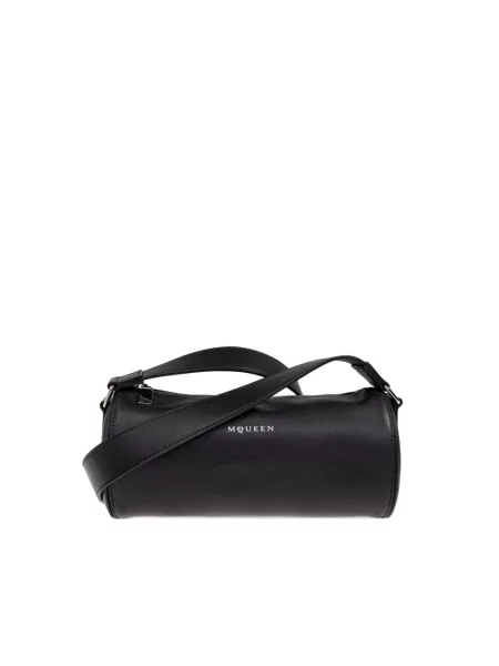 Jedwabna torba Alexander Mcqueen czarna