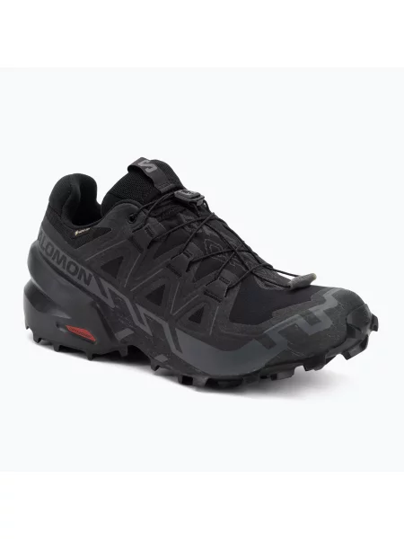 Дамски обувки за бягане Salomon Speedcross 6 GTX black/black/phan черно