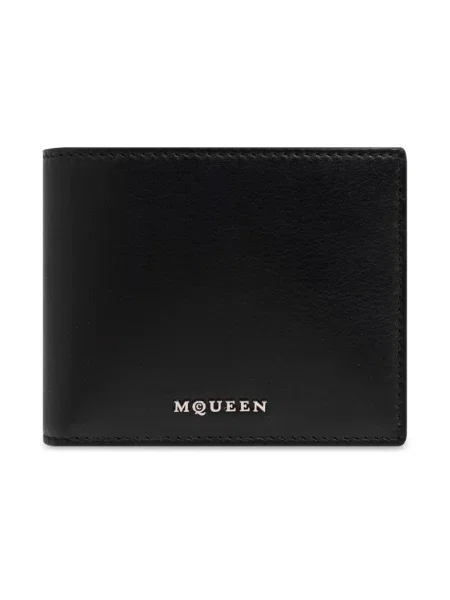 Portfel Alexander Mcqueen skórzany czarny