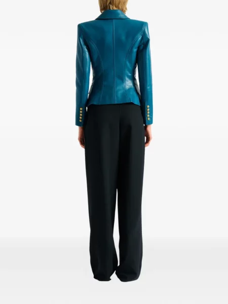 Geanta de piele Balmain albastru