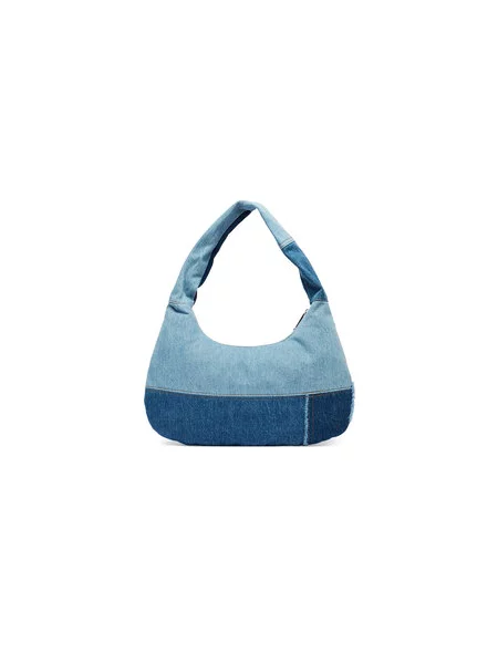 Tommy Jeans Kabelka Tjw Denim Patchwork Shoulder Bag modrá