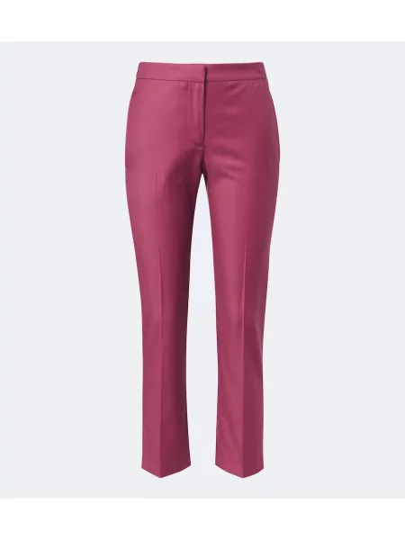 Pantaloni Mcqueen de lână roz