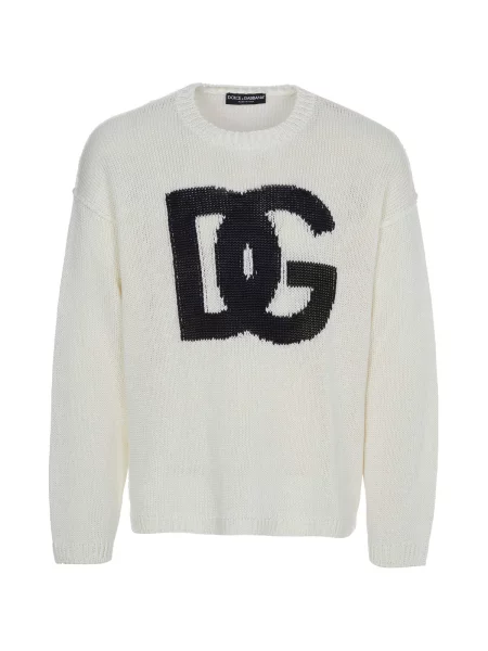 Pulover D&g alb