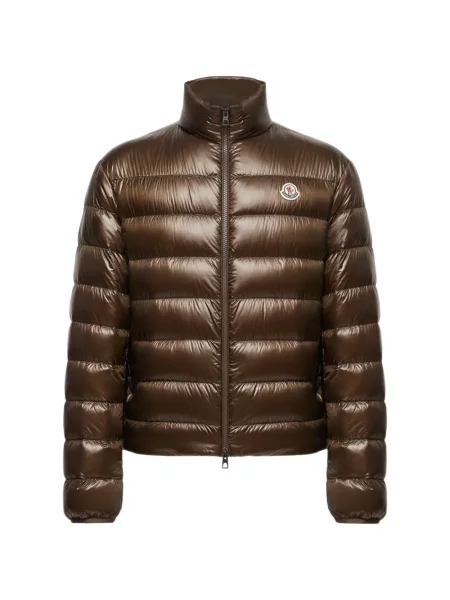 Scurt pliabil geacă cu puf Moncler maro