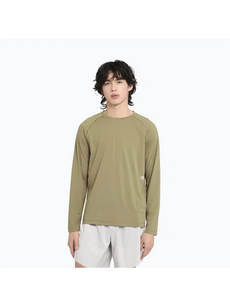 Longsleeve do biegania Ciele Athletics DLY canvas zielony