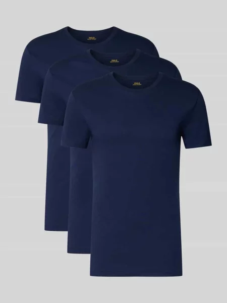 Polo Ralph Lauren t-shirt granatowy gładki niebieska