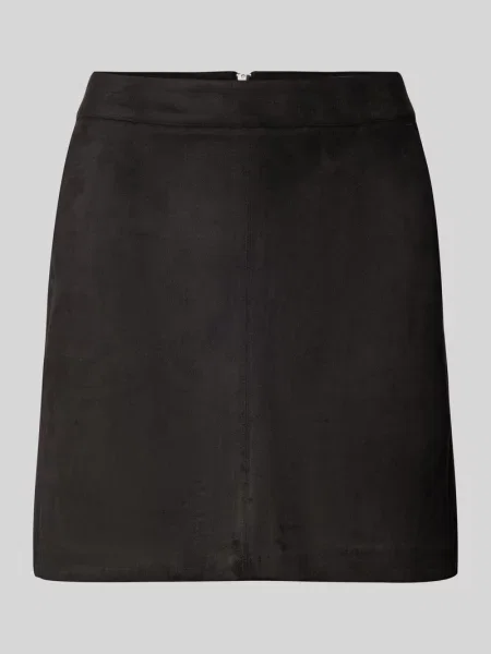 Spódnica mini z materiału skóropodobnego Vero Moda czarna