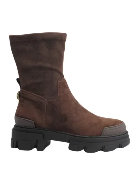 Botki Kurt Geiger skórzane brązowe