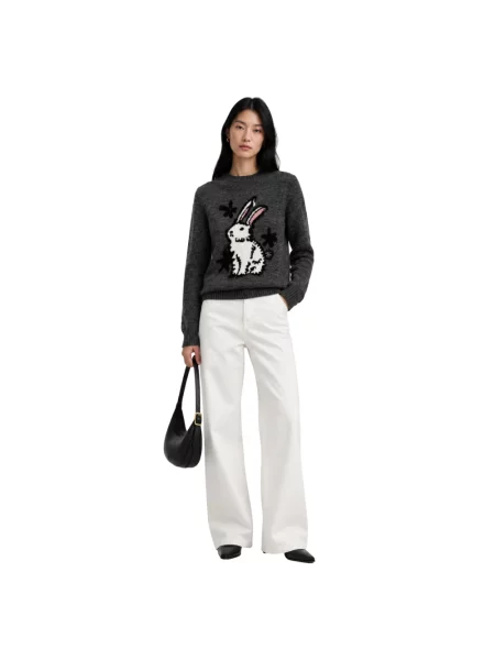 Sweter Weekend Max Mara wełniany szary
