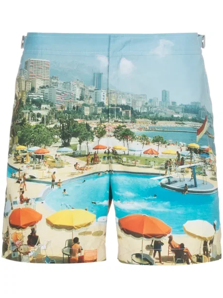 Slip de baie Orlebar Brown cu imagine albastru