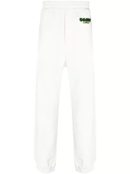 Pantaloni Oamc din jerseu alb