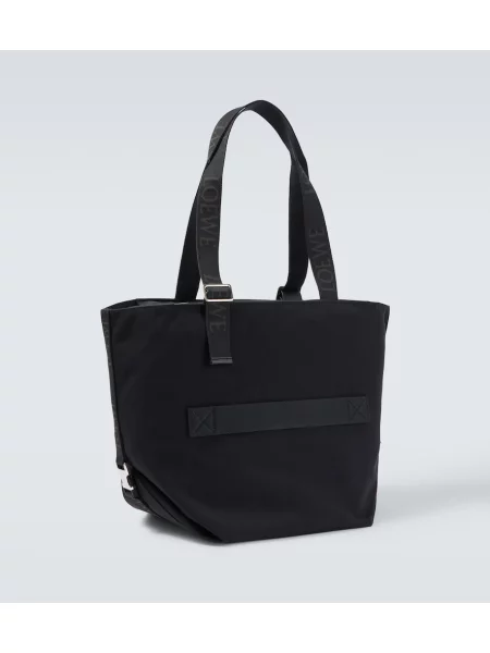 Geantă Loewe din piele de căprioară negru